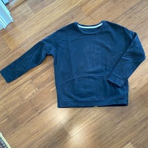 Lululemon Black Sweatshirt Polka Dot Hem